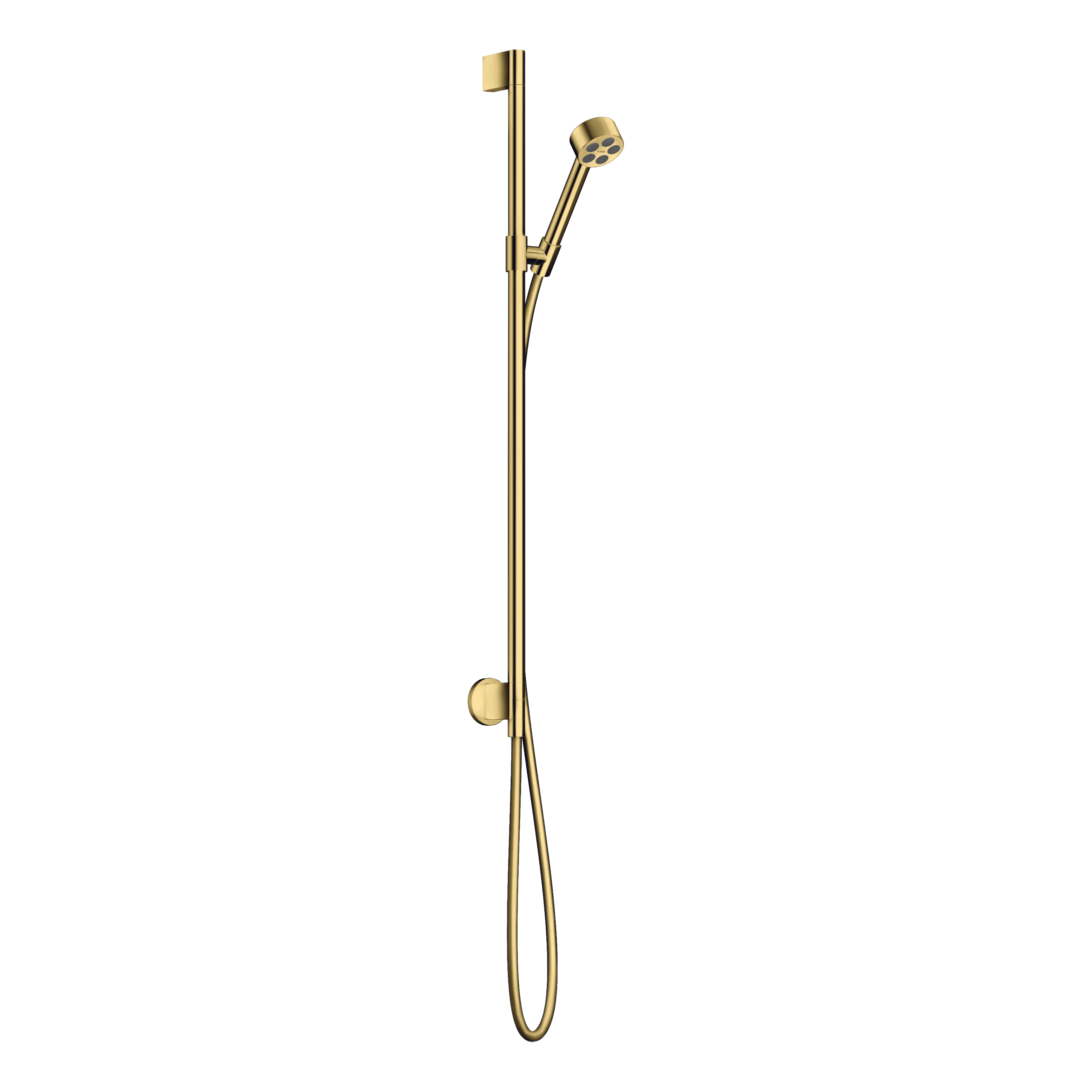 AXOR One Shower Set 75 1jet EcoSmart with Wall Connection from Brandt in Polished Gold Optic finish
