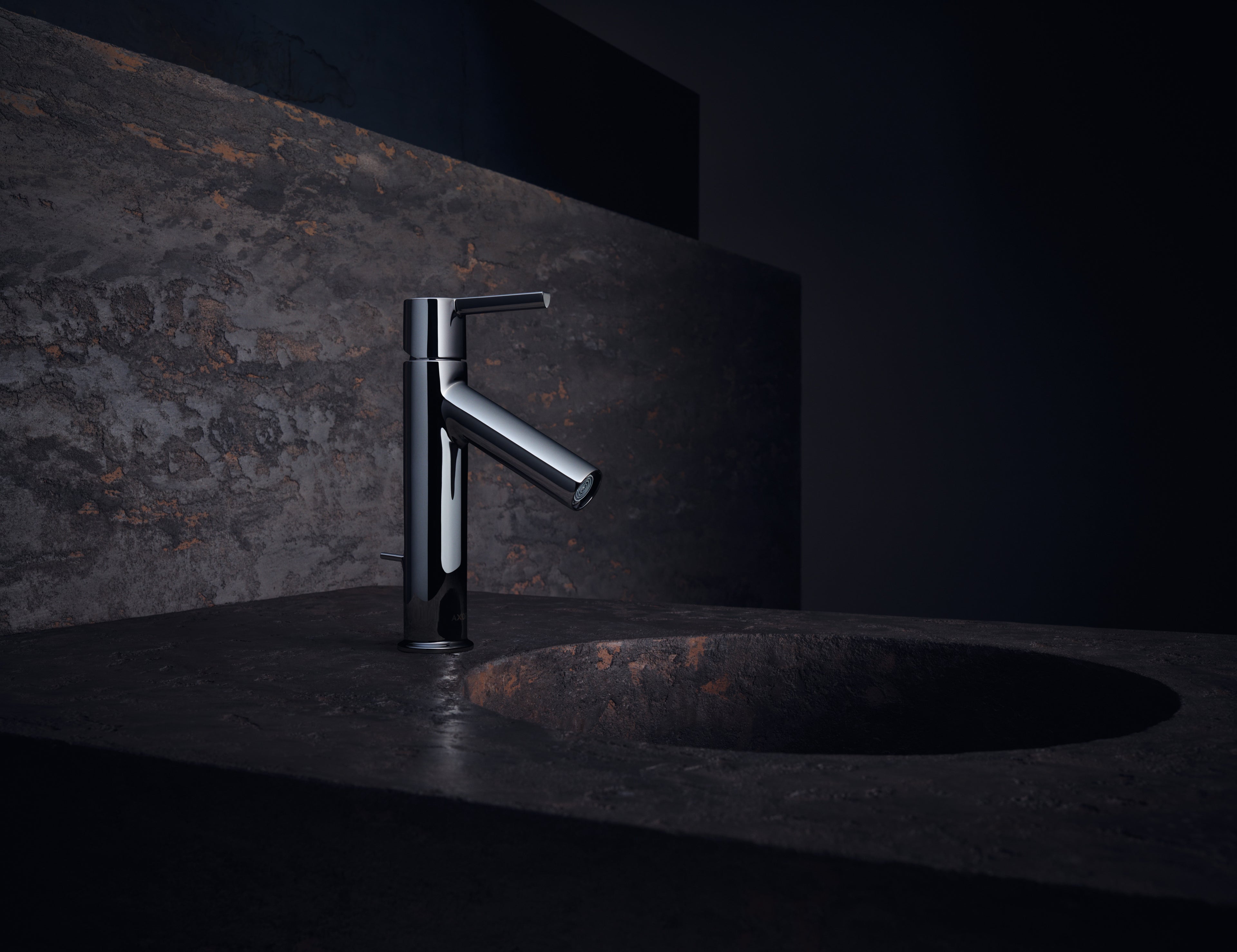 AXOR Starck Single Lever Handle Basin Mixer Faucet 100 with Pop-Up Waste Set from Brandt in Chrome finish