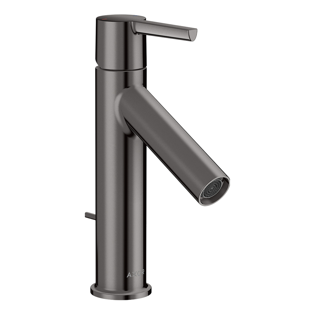 AXOR Starck Single Lever Handle Basin Mixer Faucet 100 with Pop-Up Waste Set from Brandt in Polished Black Chrome finish