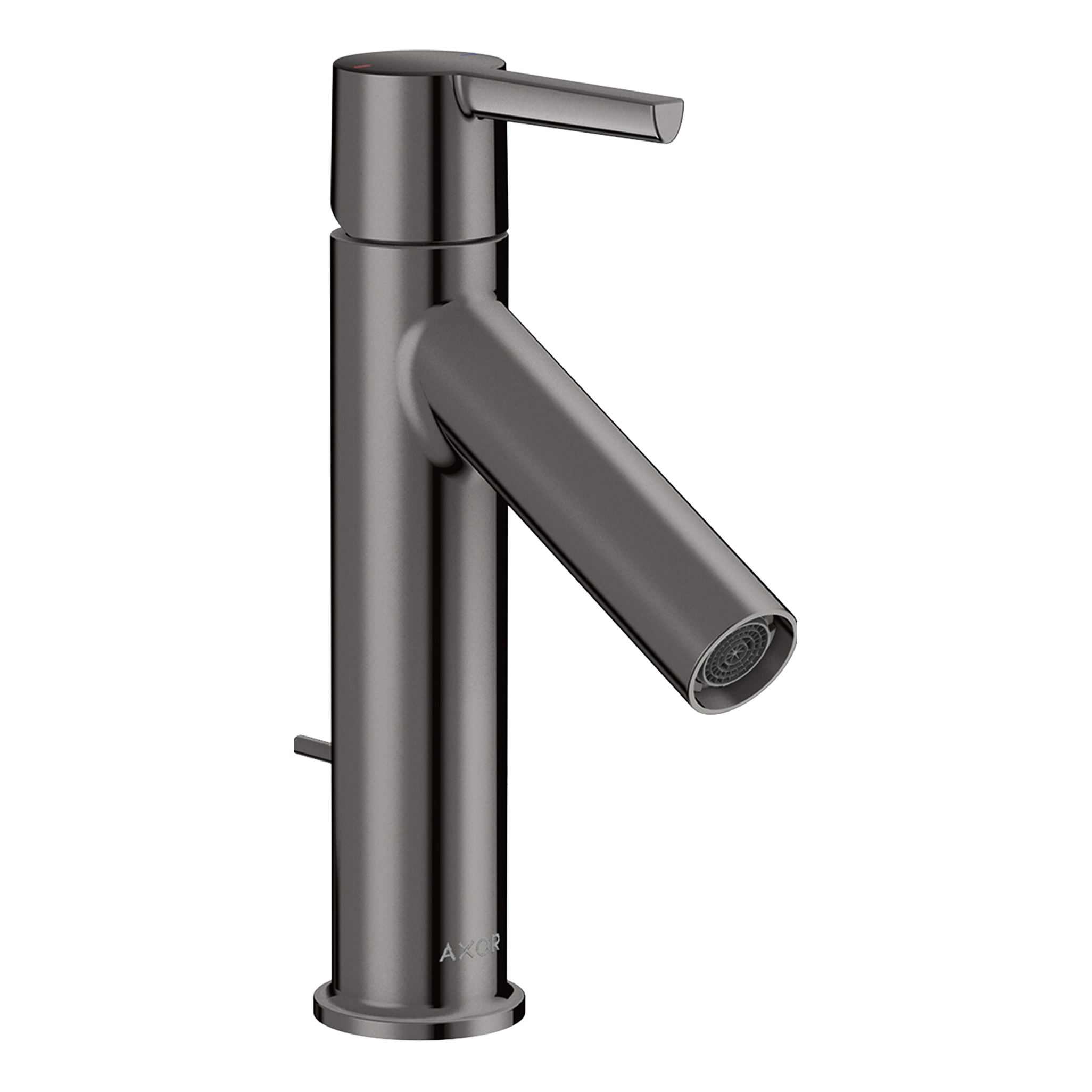 AXOR Starck Single Lever Handle Basin Mixer Faucet 100 with Pop-Up Waste Set from Brandt in Polished Black Chrome finish