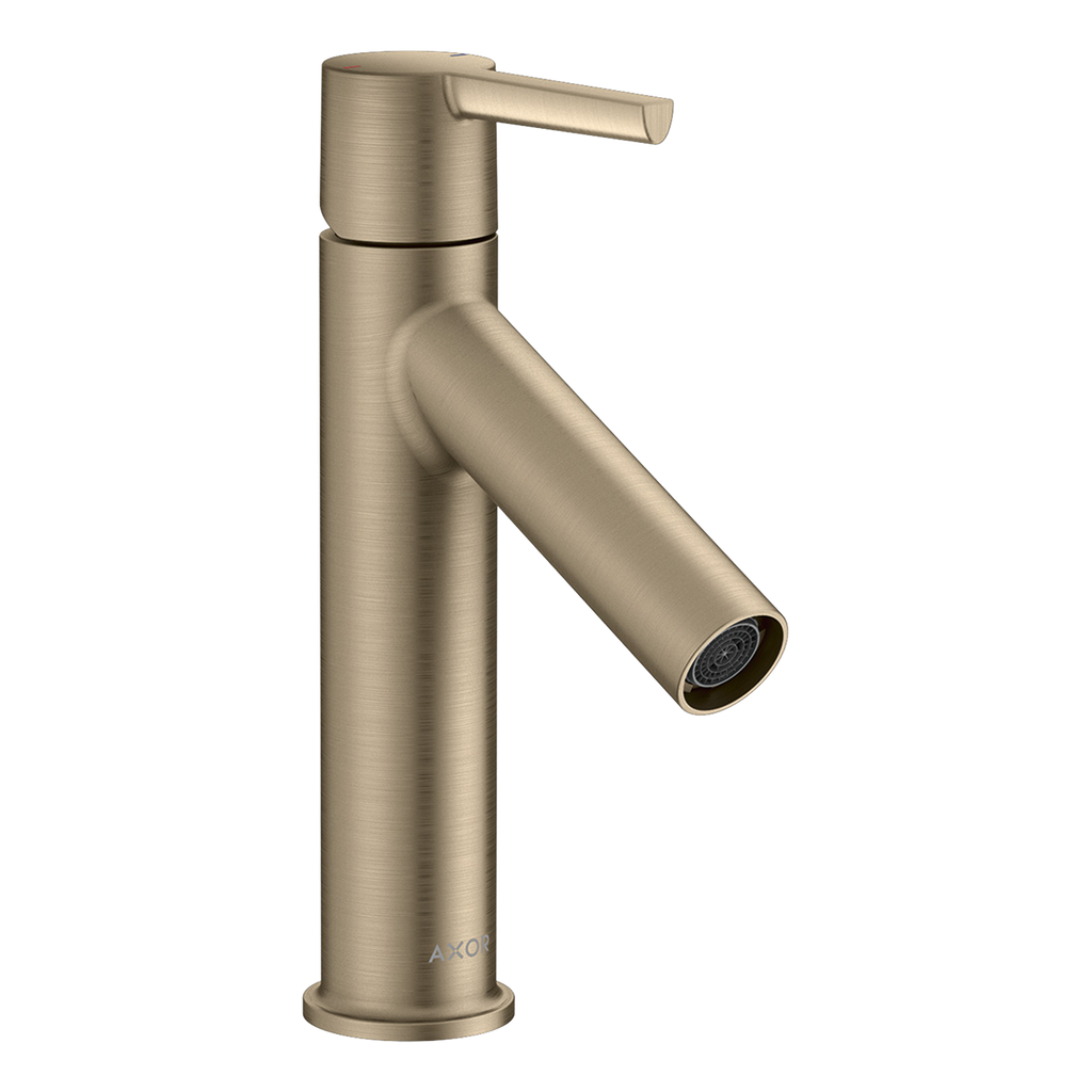AXOR Starck Single Lever Handle Basin Mixer Faucet 100 with Open Waste Set from Brandt in Brushed Nickel finish