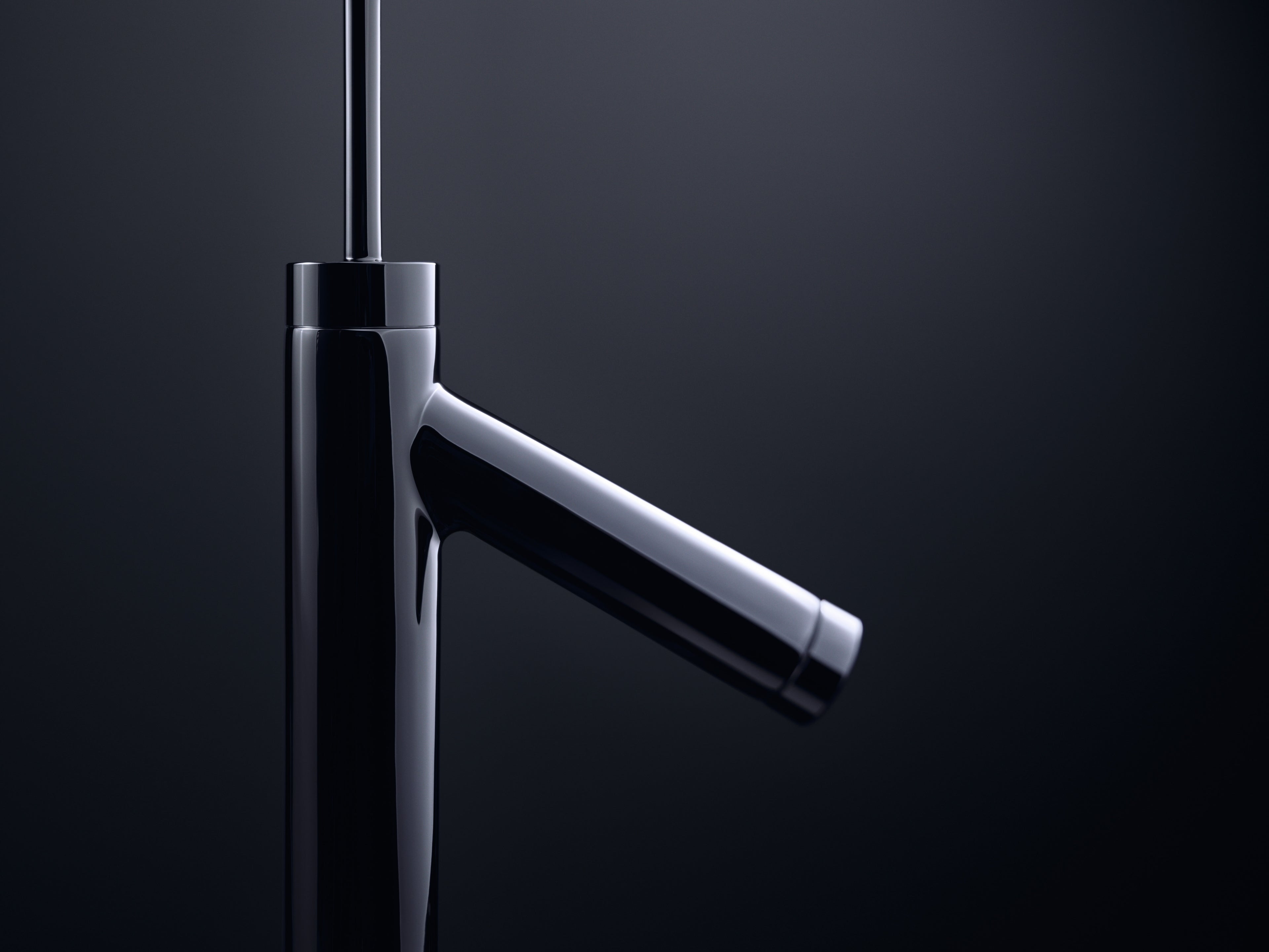 AXOR Starck Single Pin Handle Basin Mixer Faucet 90 with Pop-Up Waste Set from Brandt in Chrome finish