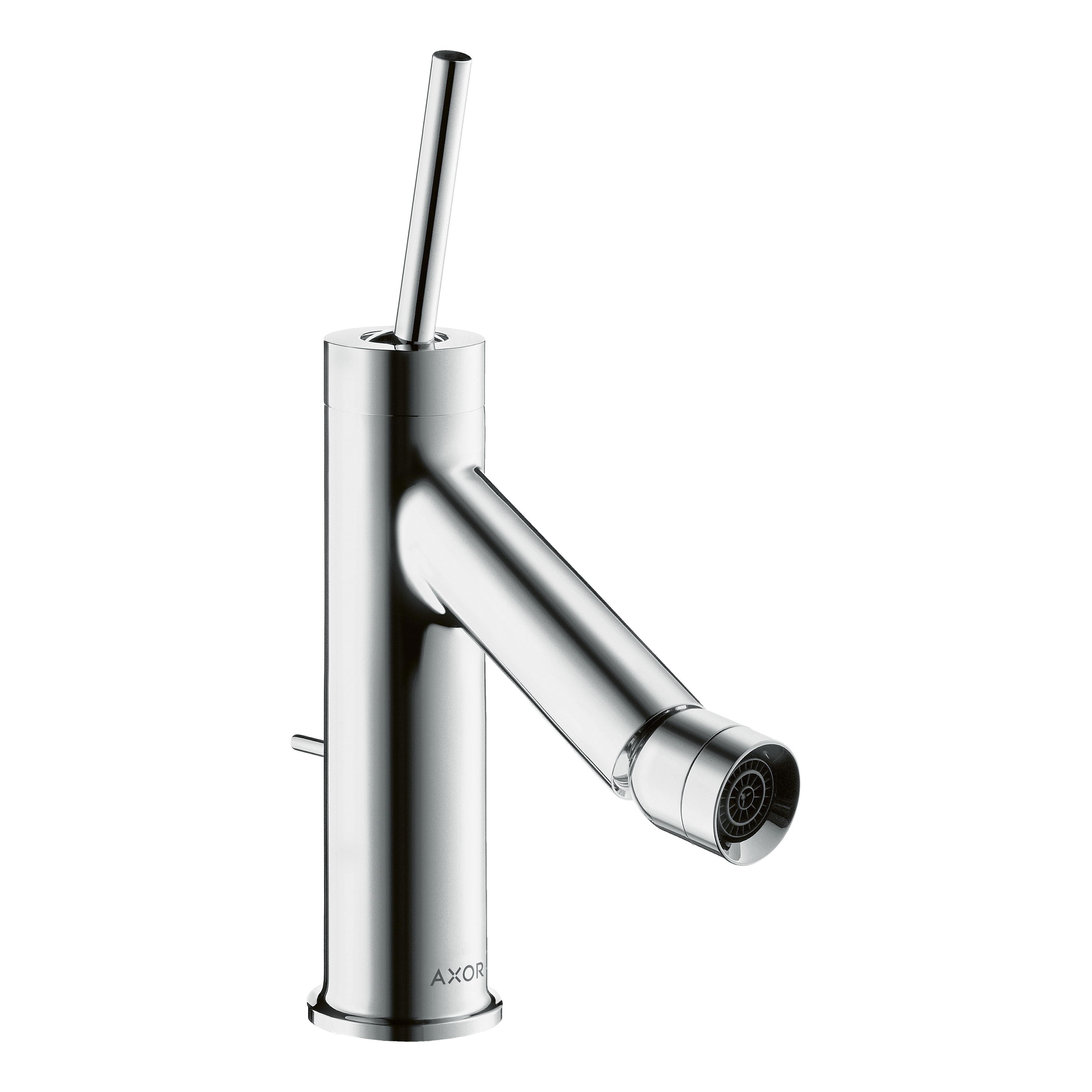 AXOR Starck Single Pin Handle Bidet Mixer Faucet with Pop-Up Waste Set from Brandt in Chrome finish