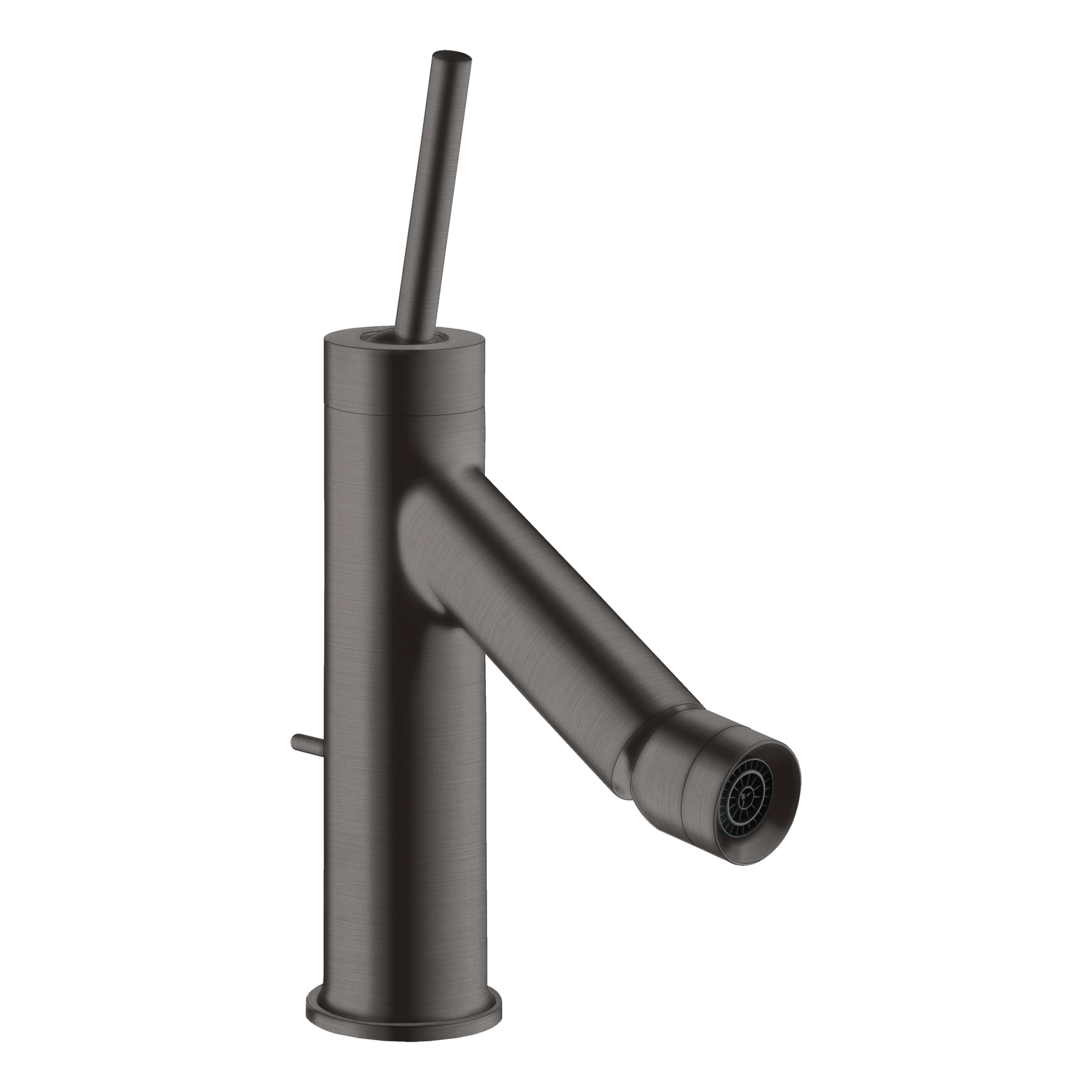AXOR Starck Single Pin Handle Bidet Mixer Faucet with Pop-Up Waste Set from Brandt in Brushed Black Chrome finish