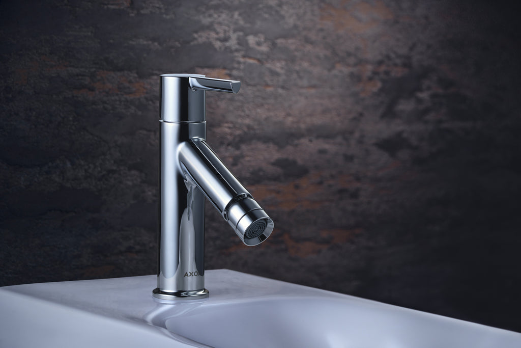 AXOR Starck Single Lever Handle Bidet Mixer Faucet with Pop-Up Waste Set from Brandt in Chrome finish
