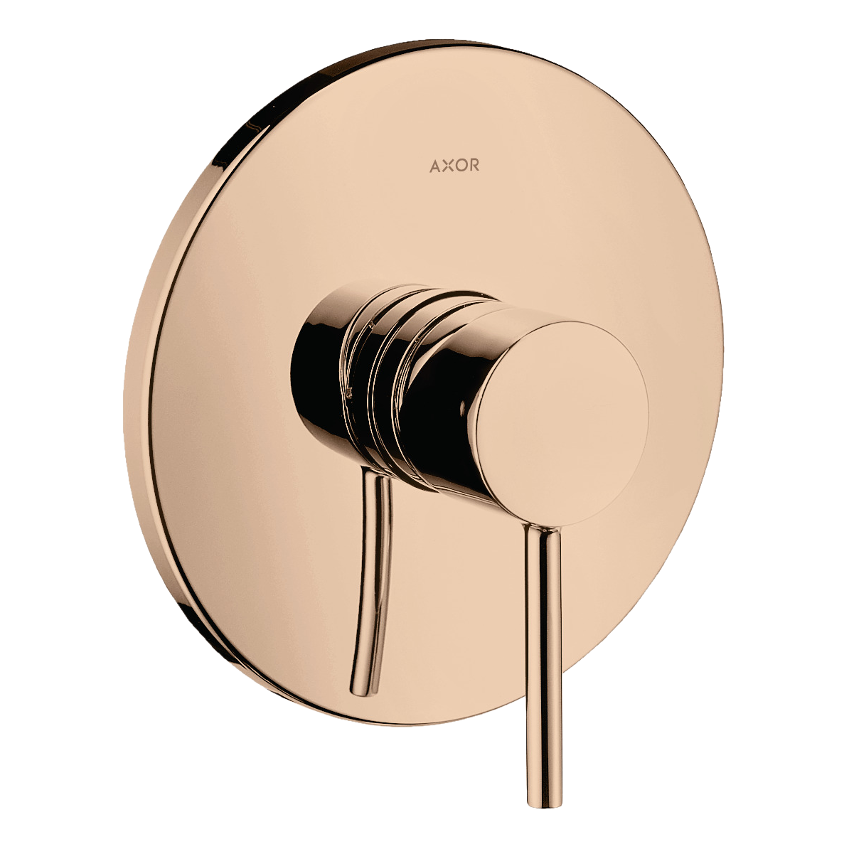 AXOR Starck Single Pin Handle Concealed Shower Mixer Faucet from Brandt in Polished Red Gold finish