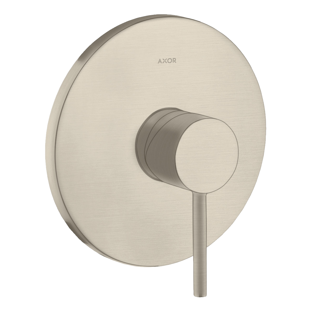 AXOR Starck Single Pin Handle Concealed Shower Mixer Faucet from Brandt in Brushed Nickel finish