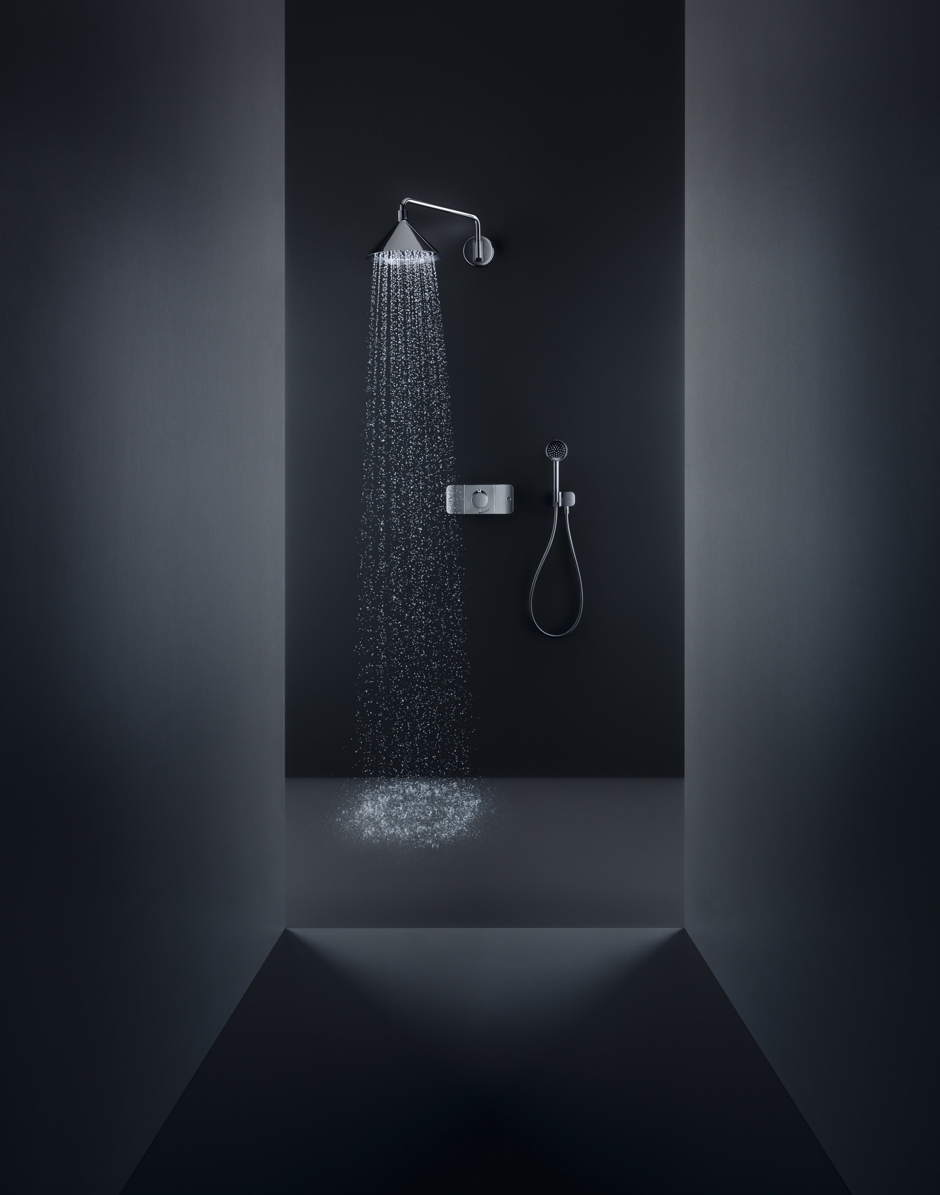 AXOR Starck Baton Hand Shower 2jet from Brandt in Chrome finish