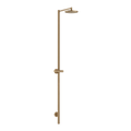 AXOR Starck Nature Outdoor Shower Column with Overhead Shower 240 1jet without Hand Shower from Brandt in Brushed Bronze finish