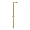 AXOR Starck Nature Outdoor Shower Column with Overhead Shower 240 1jet without Hand Shower from Brandt in Brushed Brass finish