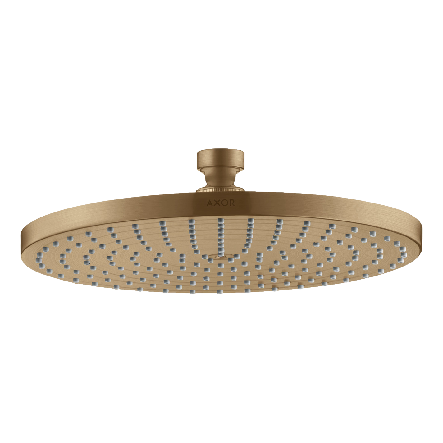 AXOR Starck Overhead Shower 240 1jet from Brandt in Brushed Bronze finish