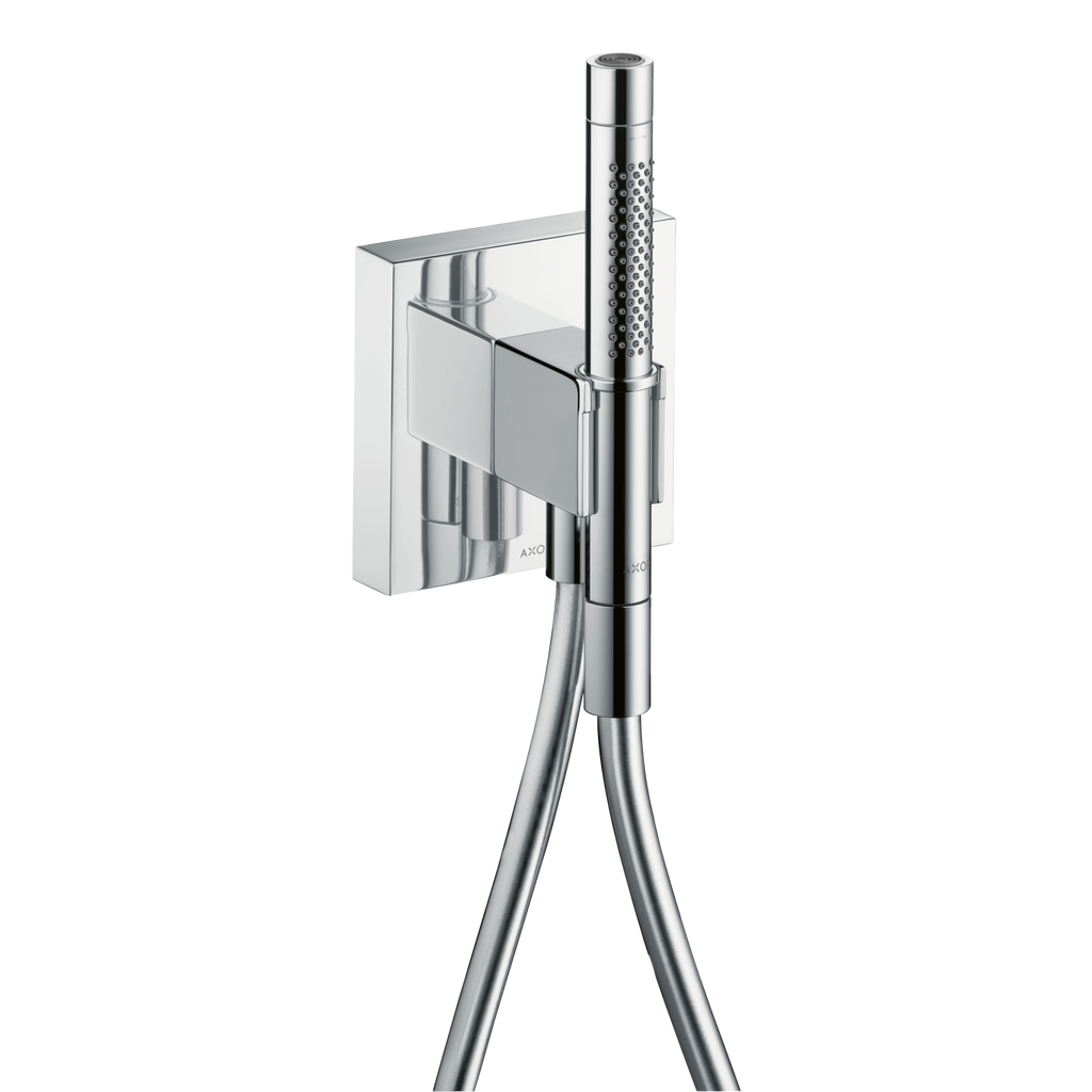 AXOR Starck Porter Unit 120/120 with Baton Hand Shower 2jet and Shower Hose from Brandt in Chrome finish