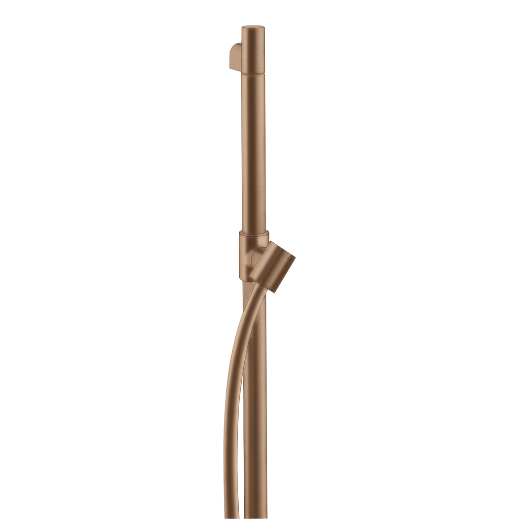 AXOR Starck Shower Bar 90 cm with 1,6 m Shower Hose from Brandt in Brushed Red Gold finish