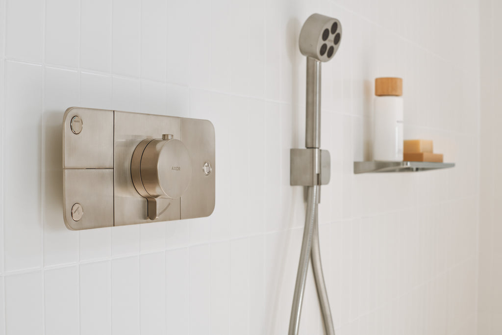 AXOR Starck Shower Hose with Metal Effect 1/2" 1,25 m from Brandt in Brushed Nickel finish