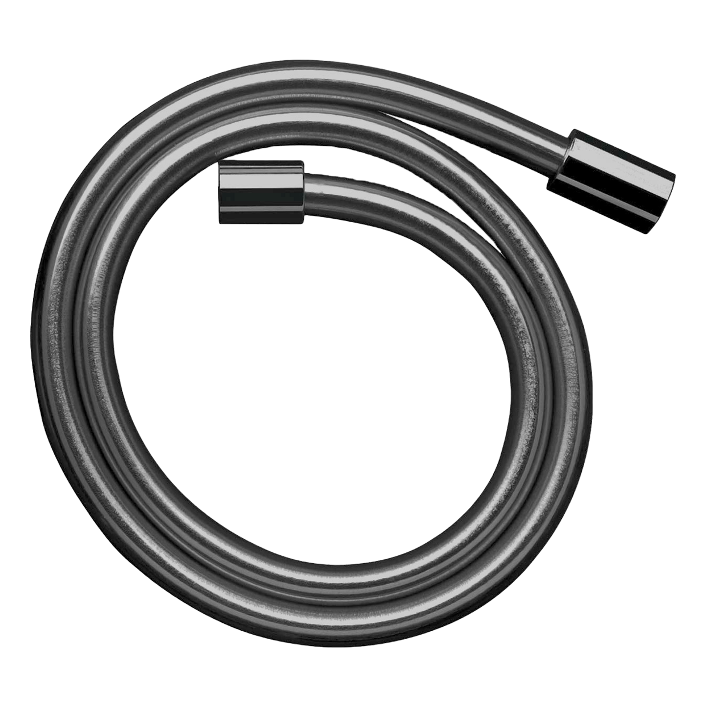 AXOR Starck Shower Hose with Metal Effect 1/2" 2 m from Brandt in Polished Black Chrome finish
