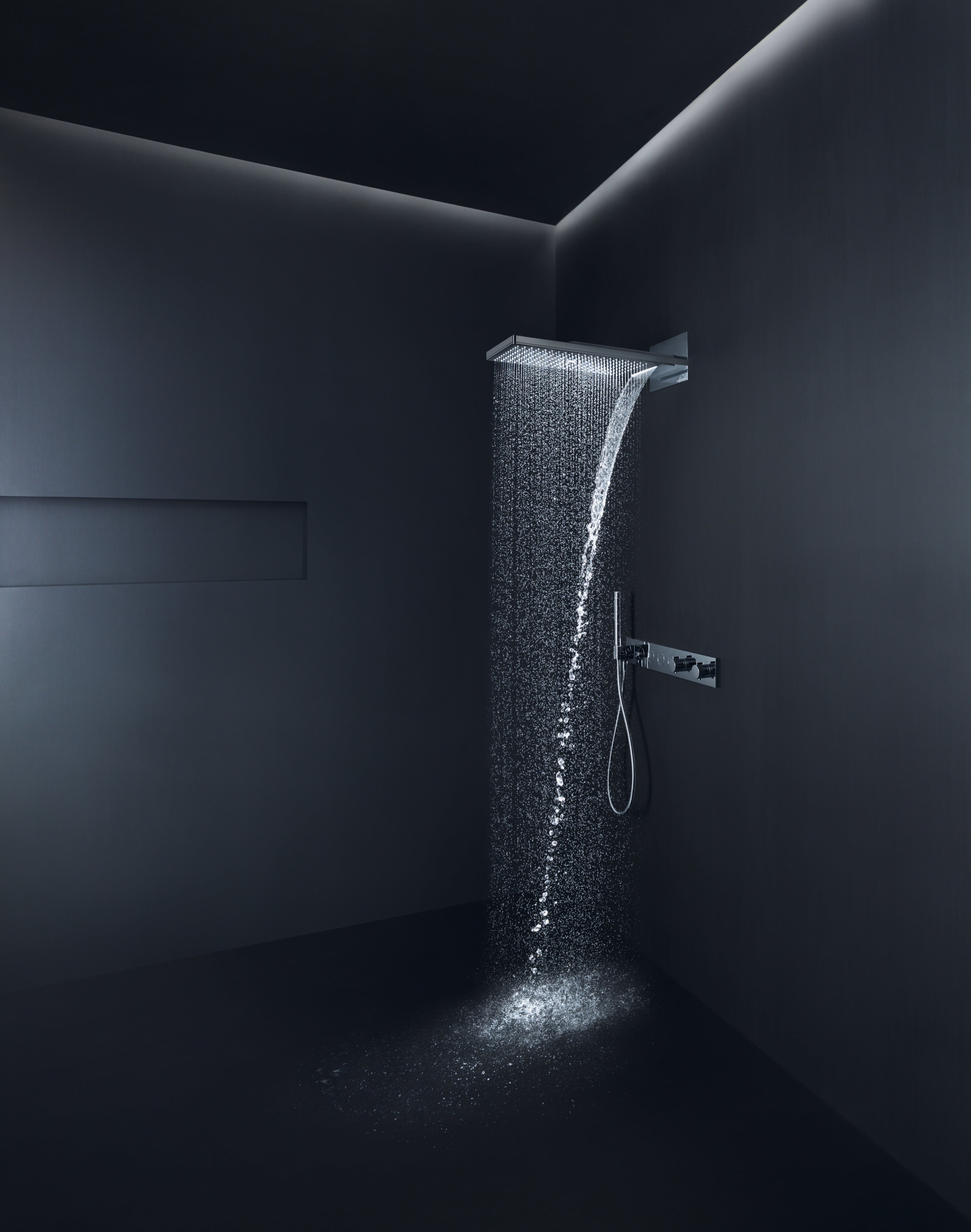 AXOR Starck Shower Hose with Metal Effect 1/2" 1,6 m from Brandt in Chrome finish