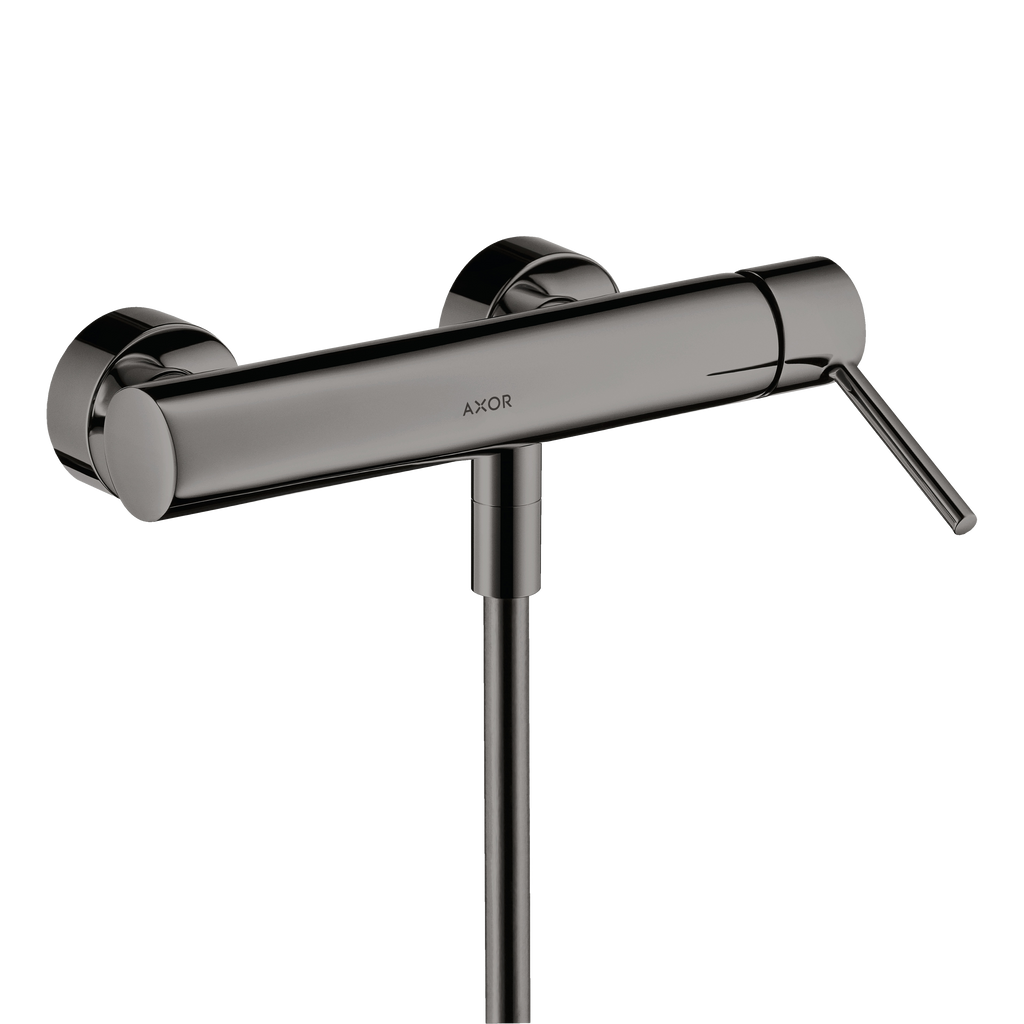 AXOR Starck Single Pin Handle Shower Mixer from Brandt in Polished Black Chrome finish