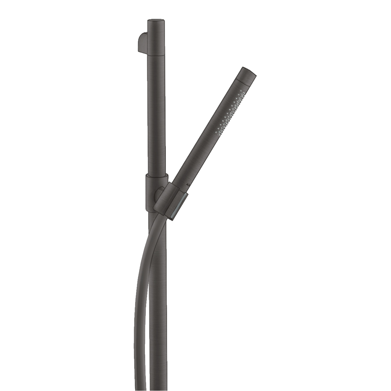 AXOR Starck Shower Set 90 cm with Baton Hand Shower 2jet from Brandt in Brushed Black Chrome finish