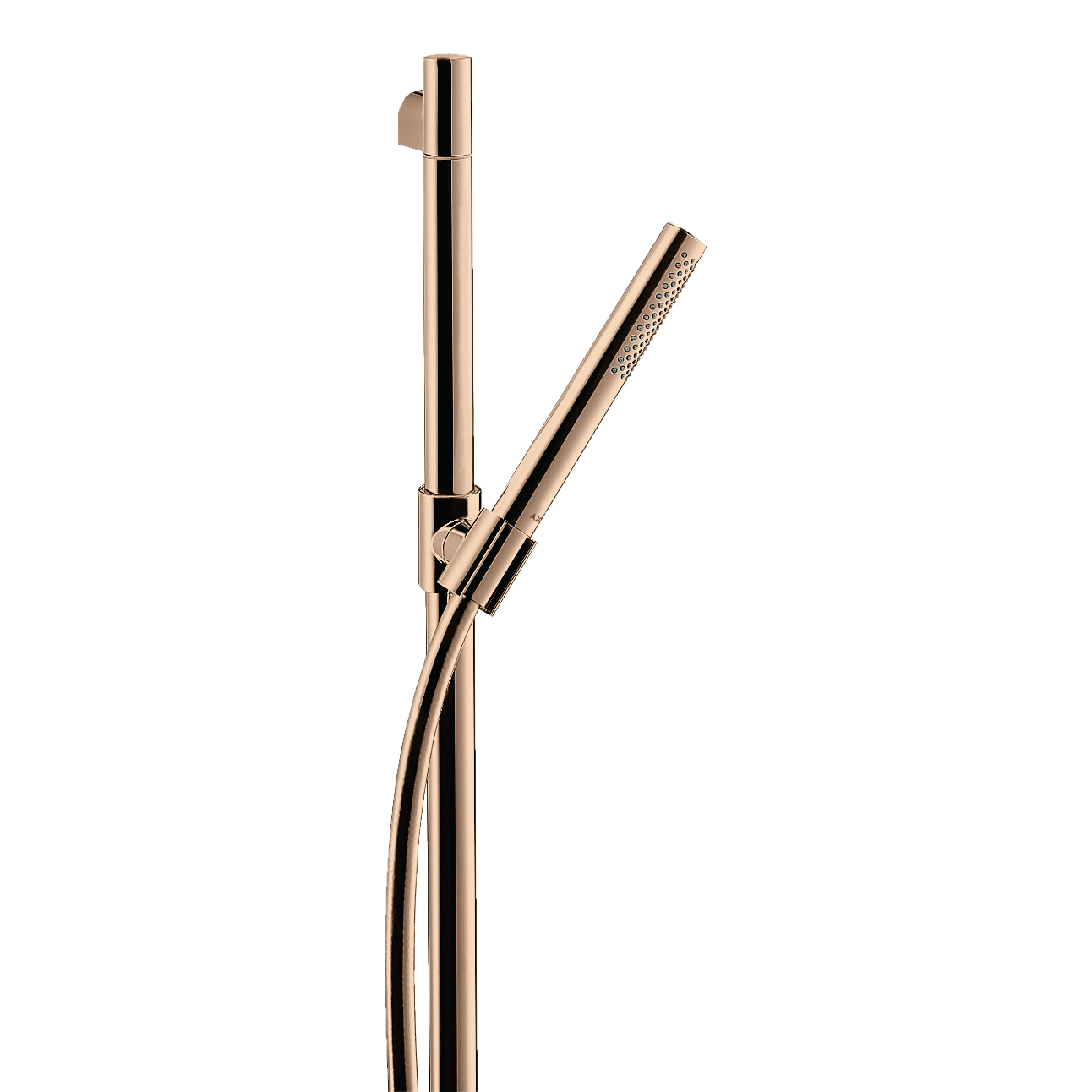 AXOR Starck Shower Set 90 cm with Baton Hand Shower 1jet EcoSmart from Brandt in Polished Red Gold finish