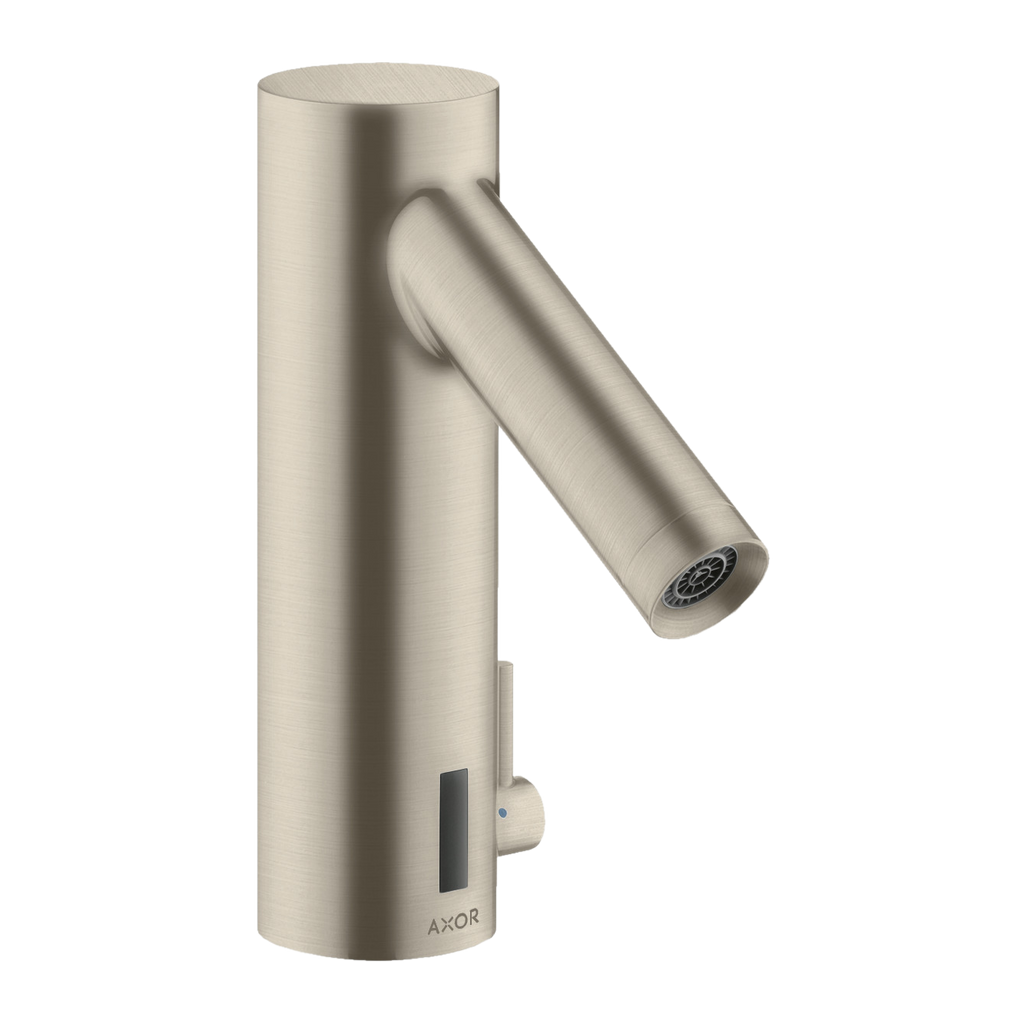 AXOR Starck Touchless 230 V Basin Mixer Faucet with Adjustable Temperature from Brandt in Brushed Nickel finish
