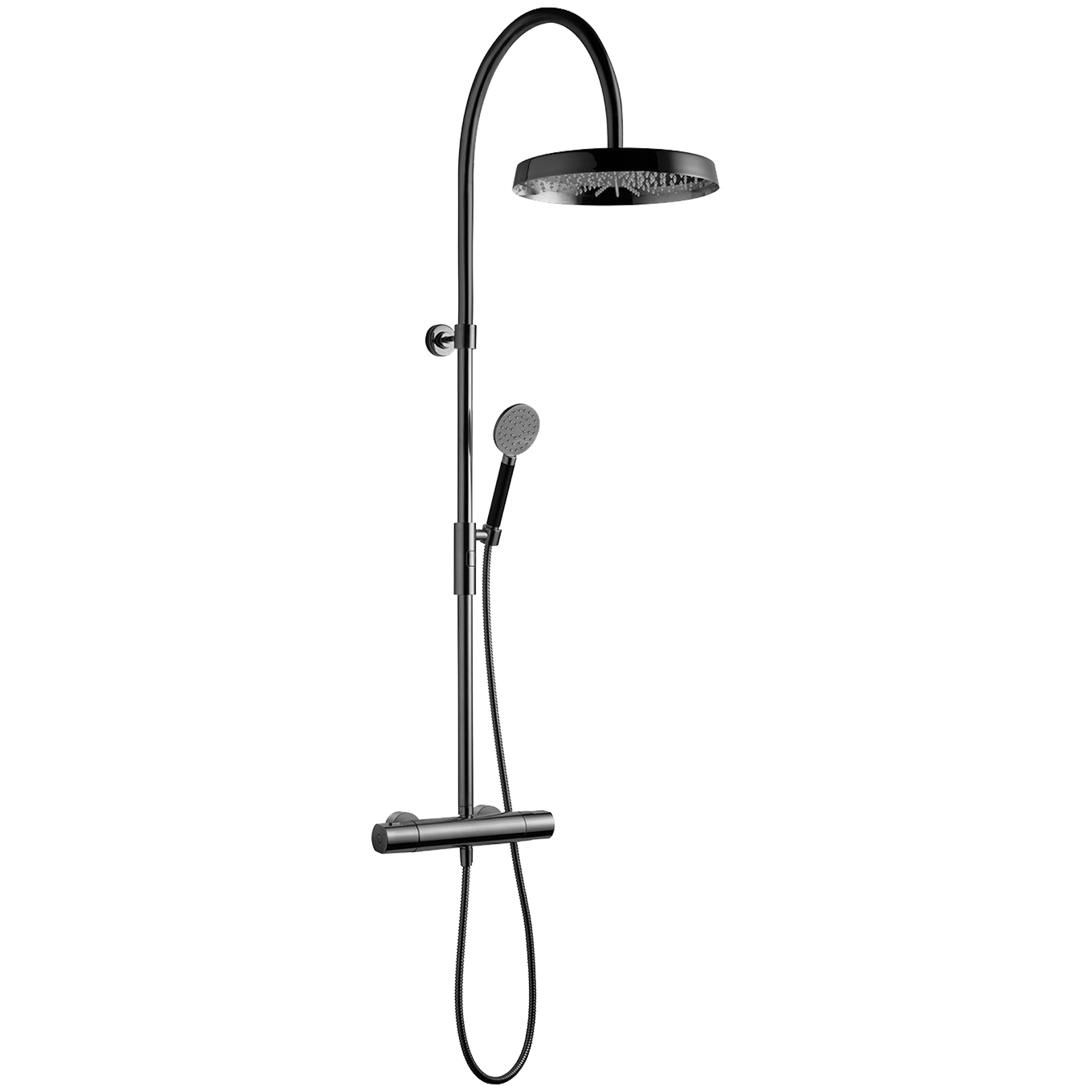 ARM7300 Takdusjsett i Black Chrome fra Tapwell.