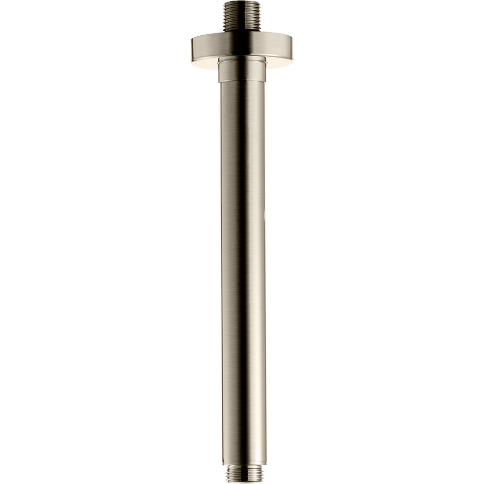 FL271 200 mm Taknedløp i Brushed Nickel fra Tapwell.